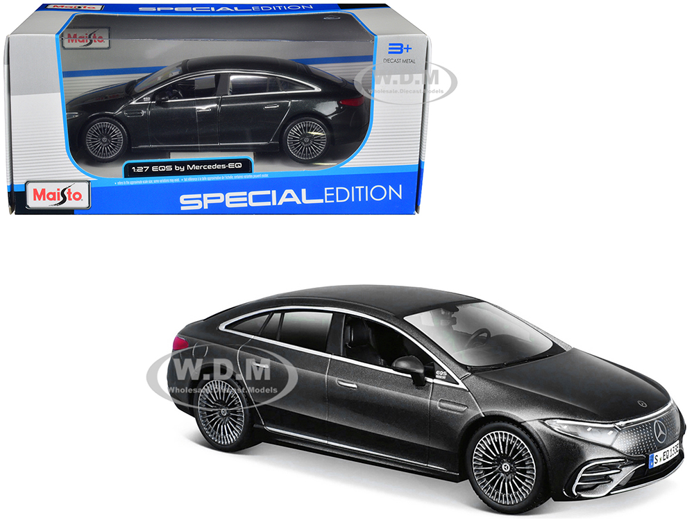 Mercedes-Benz EQS Gray Metallic "Special Edition" Series 1/27 Diecast Model Car by Maisto