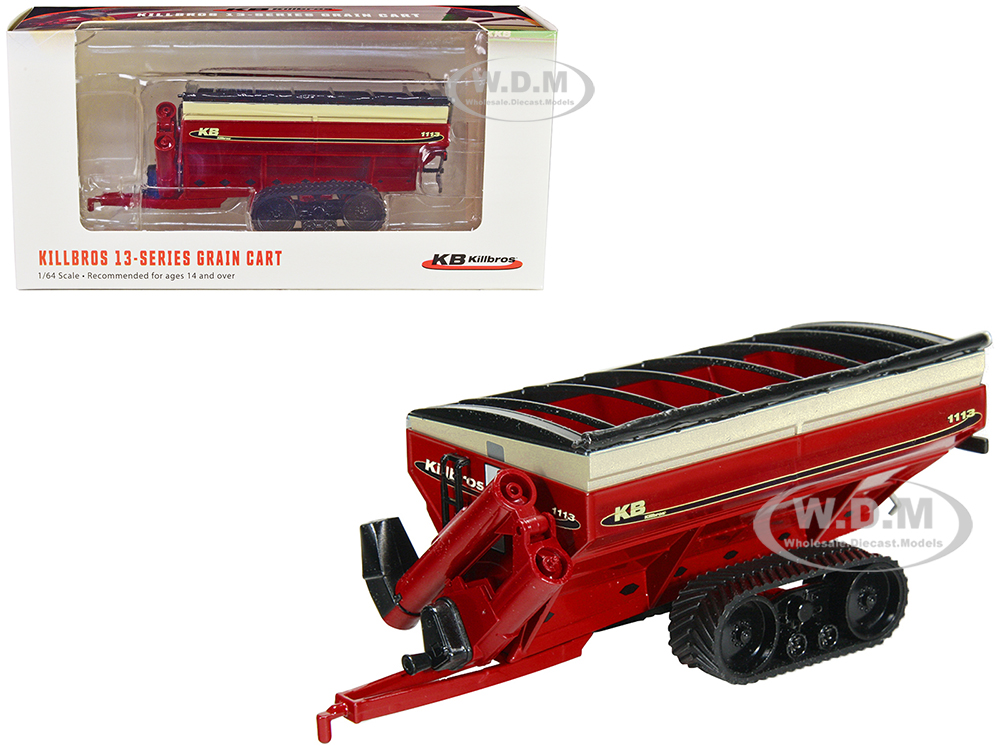 Killbros 1113 Grain Cart with Tracks Red 1/64 Diecast Model by SpecCast