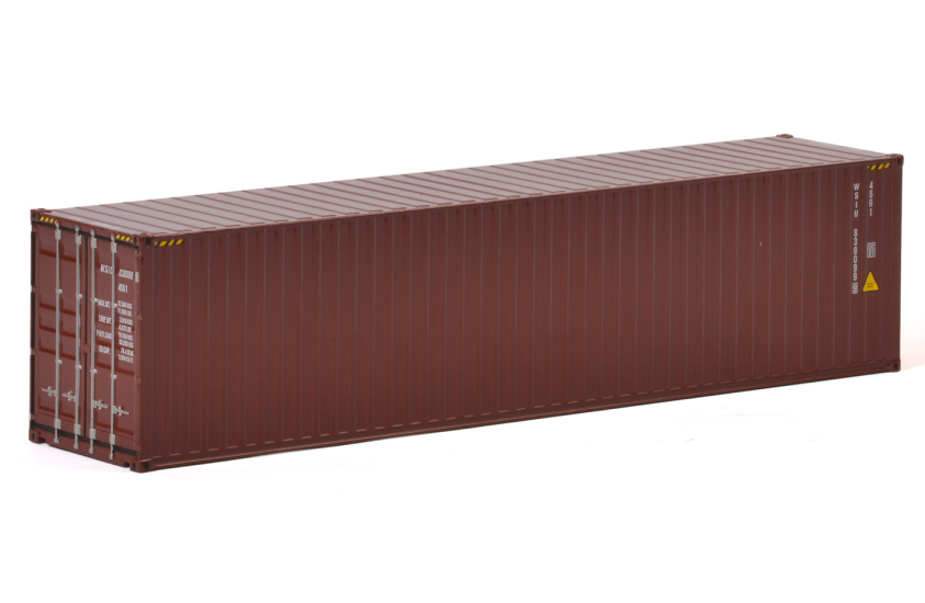 40 Container Dark Brown WSI Premium Line 1/50 Diecast Model By WSI Models