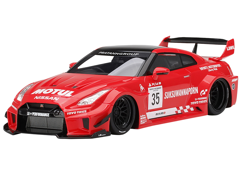 Nissan 35GT-RR Ver. 1 LB-Silhouette WORKS GT RHD (Right Hand Drive) 35 Infinite Motorsport 1/18 Model Car by Top Speed
