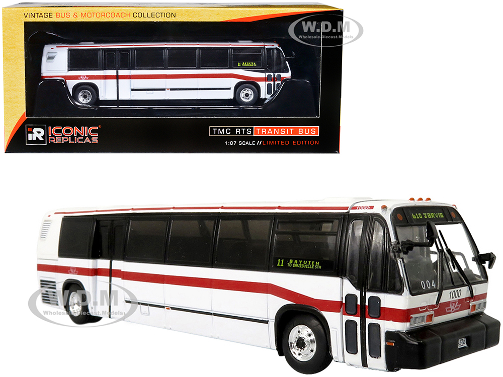 TMC RTS Transit Bus TTC Toronto 11 Bayview To Davisville STN Vintage Bus & Motorcoach Collection 1/87 (HO) Diecast Model By Iconic Replicas