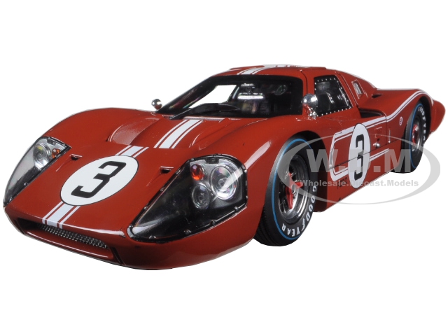 1967 Ford Gt Mk Iv 3 Brown Le Mans 24 Hours M.andretti / L.bianchi 1/18 Diecast Model Car By Shelby Collectibles