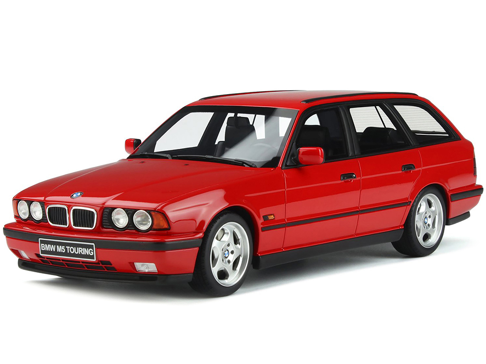 1994 BMW M5 E34 Touring Mugello Red Limited Edition to 3000 pieces Worldwide 1/18 Model Car by Otto Mobile
