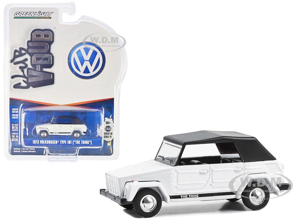 1973 Volkswagen Type 181 (Thing) White with Black Soft Top 