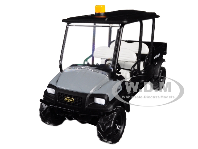 Image of Club Car Carryall 1700 4x4 with Tilting Box Dark Gray/ Black 1/34 Diecast Model by First Gear