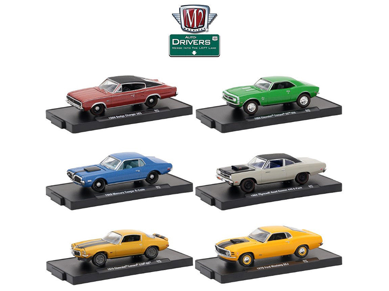Drivers 6 Cars Set Release 47 In Blister Packs 1/64 Diecast Model Cars By M2 Machines