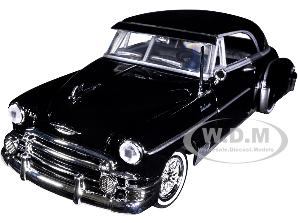 1950 Chevrolet Bel Air Lowrider Black "Get Low" Series 1/24 Diecast Model Car by Motormax