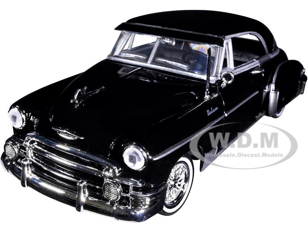 1950 Chevrolet Bel Air Lowrider Black Get Low Series 1/24 Diecast Model Car by Motormax