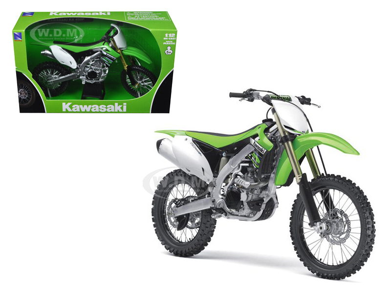 2012 Kawasaki Kx 450f Dirt Bike Green 1/12 Diecast Motorcycle Model By New Ray