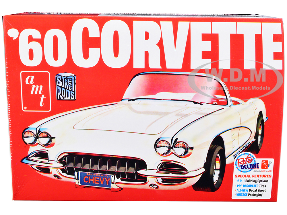 Skill 2 Model Kit 1960 Chevrolet Corvette "Street Rods" 1/25 Scale Model by AMT