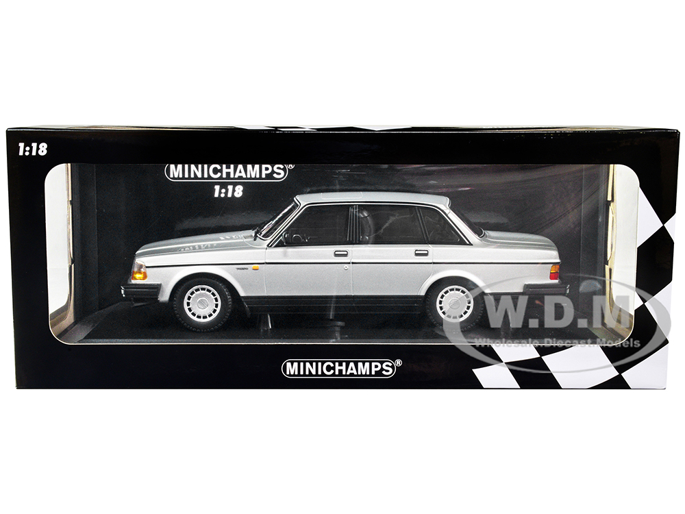 1986 Volvo 240 GL Silver Metallic Limited Edition to 380 pieces Worldwide 1/18 Diecast Model Car by Minichamps