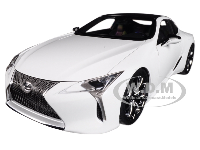 Image of Lexus LC500 Metallic White 1/18 Model Car by Autoart