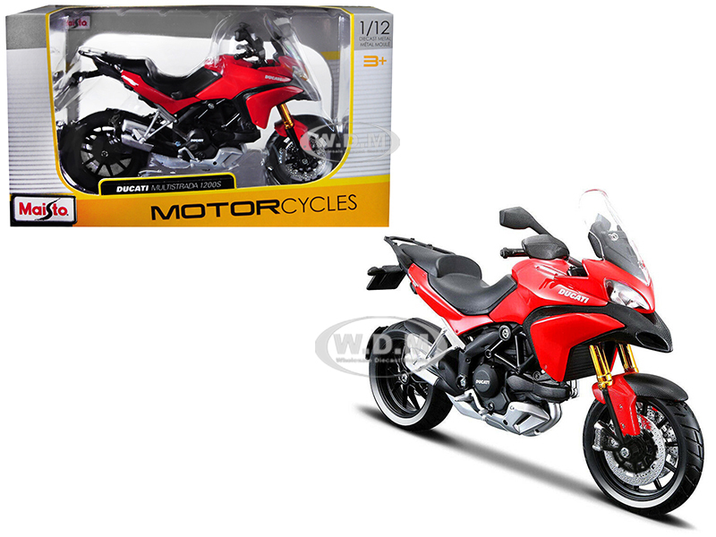 Ducati Multistrada 1200s Red 1/12 Motorcycle Diecast Model By Maisto