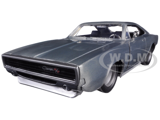 Doms 1970 Dodge Charger R/T Bare Metal "Fast &amp; Furious 7" (2015) Movie 1/24 Diecast Model Car by Jada