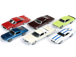 Autoworld Muscle Cars Release A Set Of 6 Cars 1/64 Diecast Model Car by Autoworld