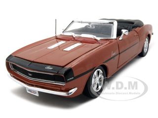 1968 Chevrolet Camaro SS 396 Convertible Bronze 1/24 Diecast Model Car by Maisto