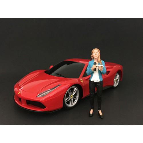 Image of Pretty Reporter Figurine IV "Camera Crew" for 1/18 Scale Models by American Diorama