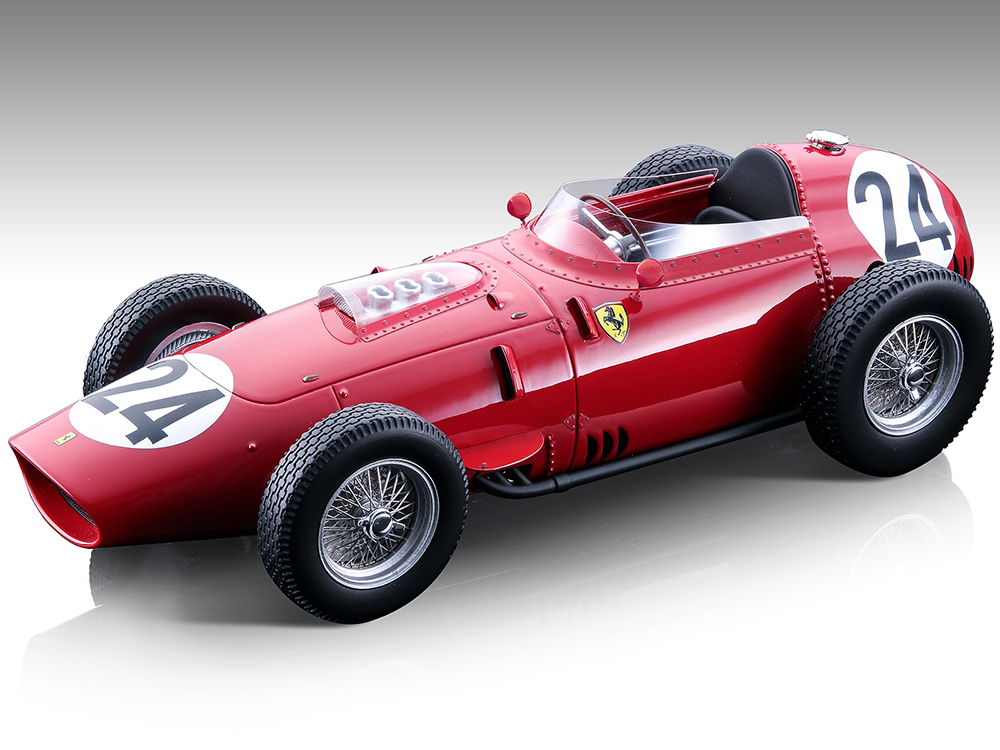 Ferrari 246/256 Dino 24 Tony Brooks Winner "Formula One F1 French GP" (1959) Limited Edition to 145 pieces Worldwide 1/18 Model Car by Tecnomodel