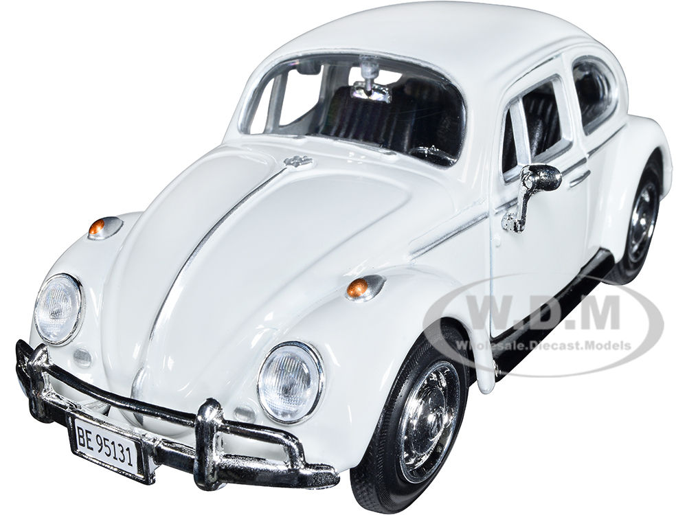 1966 Volkswagen Beetle White James Bond 007 "On Her Majestys Secret Service" (1969) Movie "James Bond Collection" Series 1/24 Diecast Model Car by Mo