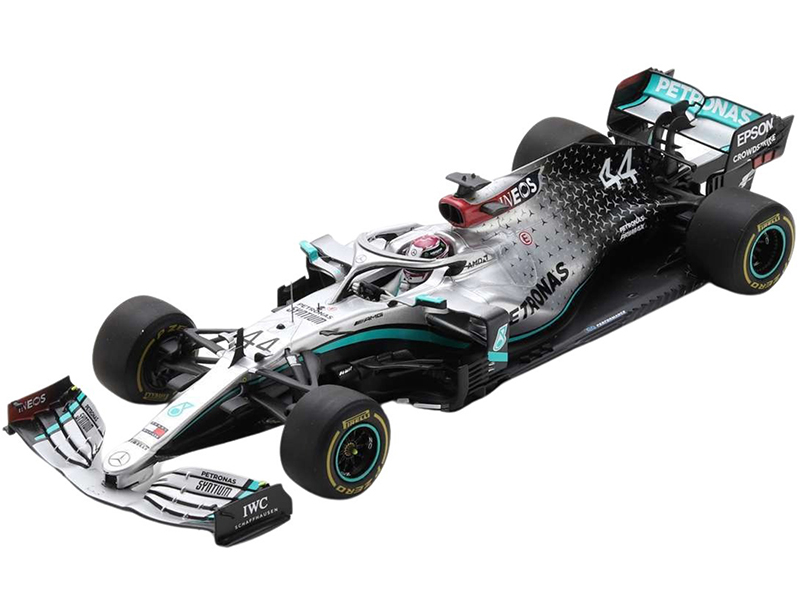 Image of Mercedes-AMG F1 W11 EQ Performance 44 Lewis Hamilton "Mercedes-AMG Petronas Formula One Team" Barcelona Test (2020) 1/18 Model Car by Spark