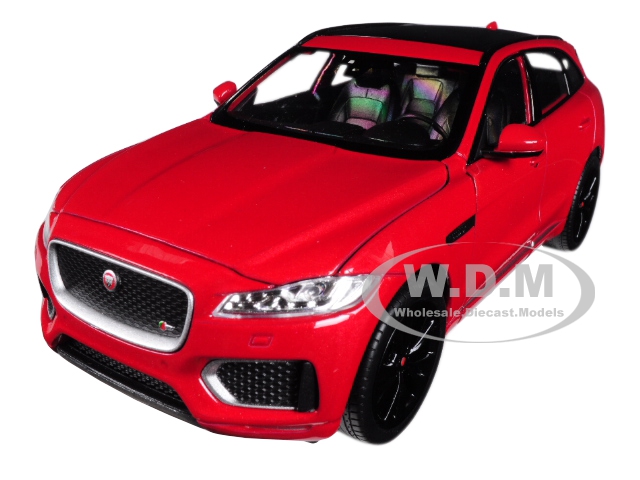 Jaguar F-pace Red 1/24 - 1/27 Diecast Model Car By Welly