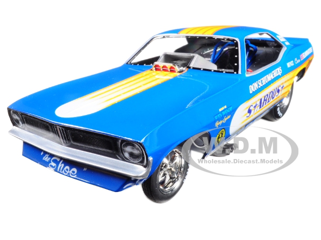 Image of Don Schumachers 1972 Plymouth Cuda Stardust (Bobby Rowe) Funny Car Limited Edition to 750pcs 1/18 Model Car by Autoworld