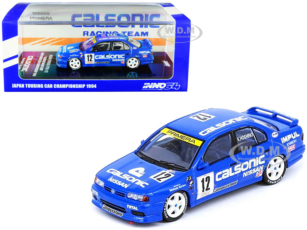 Nissan Primera (P10) RHD (Right Hand Drive) 12 Kazuyoshi Hoshino "Calsonic Racing Team" Japan Touring Car Championship JTCC (1994) 1/64 Diecast Model