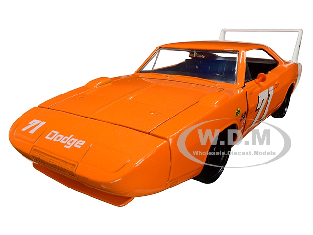 1969 Dodge Charger Daytona 71 Metallic Orange "bigtime Muscle" 1/24 Diecast Model Car By Jada