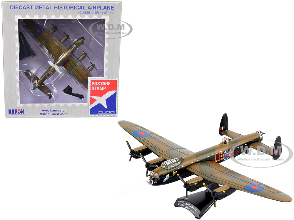 Avro Lancaster NX611 Bomber Aircraft Just Jane - Royal Air Force 1/150 Diecast Model Airplane by Postage Stamp