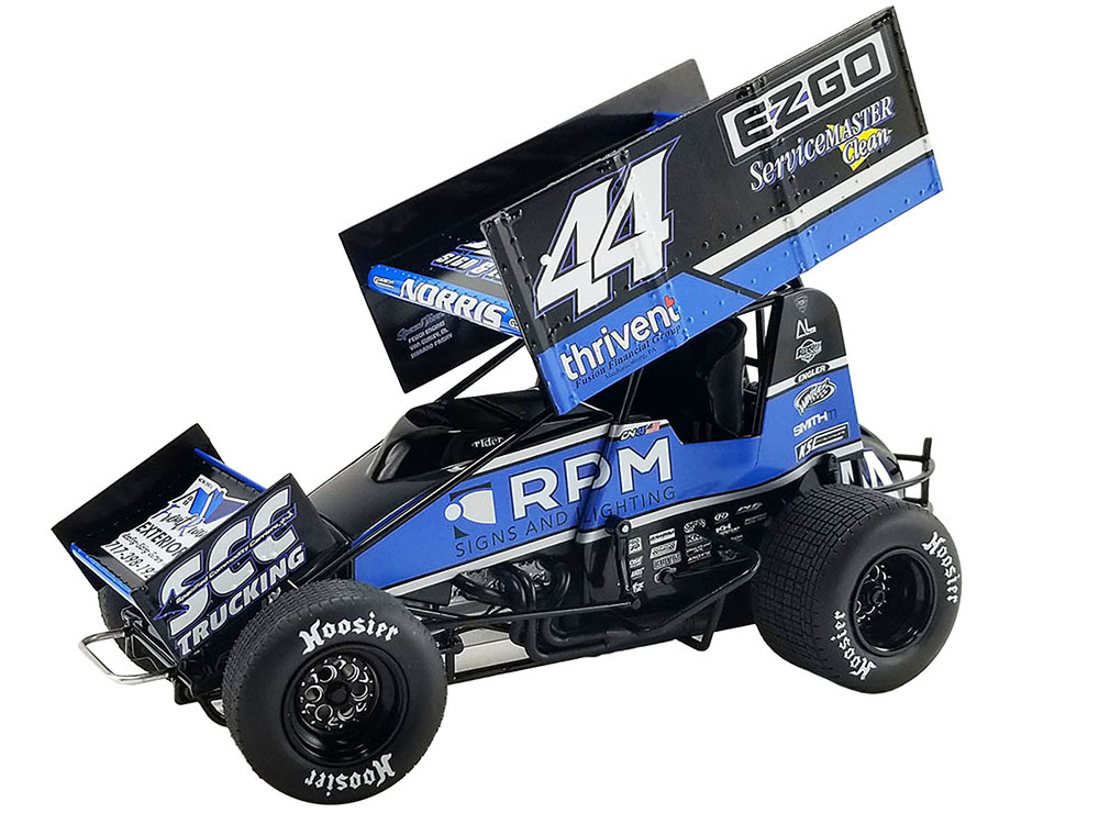 Winged Sprint Car #44 Dylan Norris RPM Gobrecht Motorsports World of Outlaws (2023) 1/18 Diecast Model Car by ACME