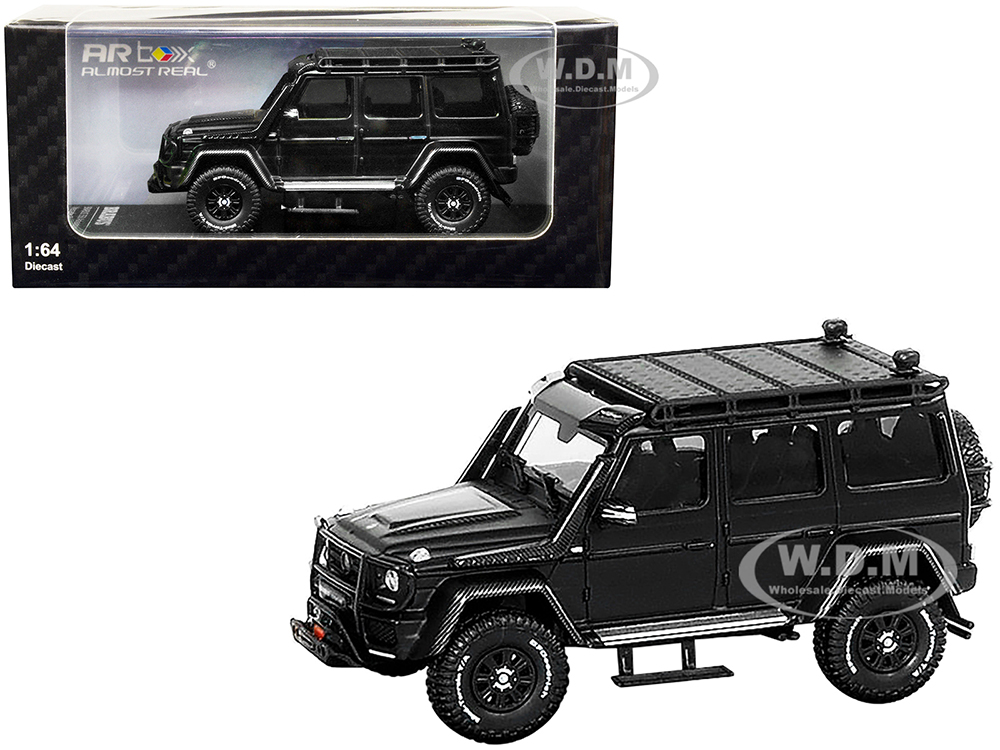 2017 Mercedes-Benz G-Class 4x4 Brabus 550 Adventure Matt Black with Carbon Hood with Roof Rack 