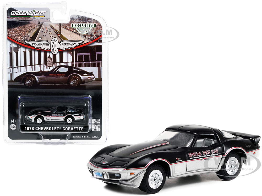 1978 Chevrolet Corvette "62nd Annual Indianapolis 500 Mile Race Official Pace Car" "Hobby Exclusive" Series 1/64 Diecast Model Car by Greenlight