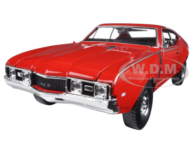 1968 Oldsmobile 442 Red 1/24-1/27 Diecast Model Car By Welly