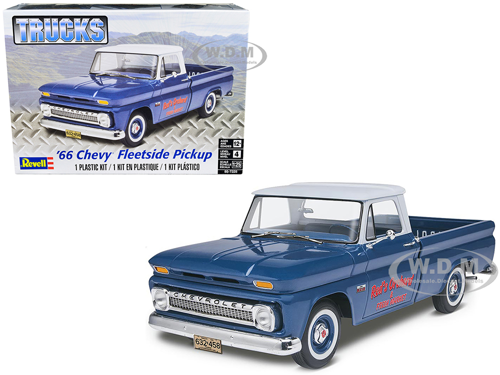 Level 4 Model Kit 1966 Chevrolet Fleetside Pickup Truck 1/25 Scale Model by Revell