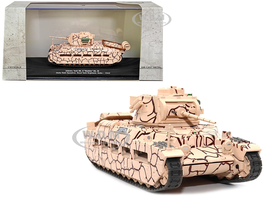 Infantry Tank Mk. II "Matilda" Mk. III "Griffin" "Malta Tank Squadron Royal Tank Regiment Malta 1942" 1/43 Diecast Model by AFVs of WWII