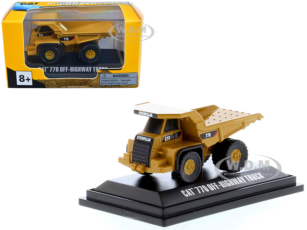CAT Caterpillar 770 Offâ€“Highway Truck Yellow Micro-Constructor Series Diecast Model by Diecast Masters