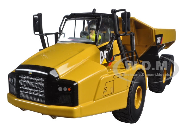 Image of CAT Caterpillar 740B Articulated Hauler / Dump Truck with Tipper Body and Operator "Core Classics Series" 1/50 Diecast Model by Diecast Masters