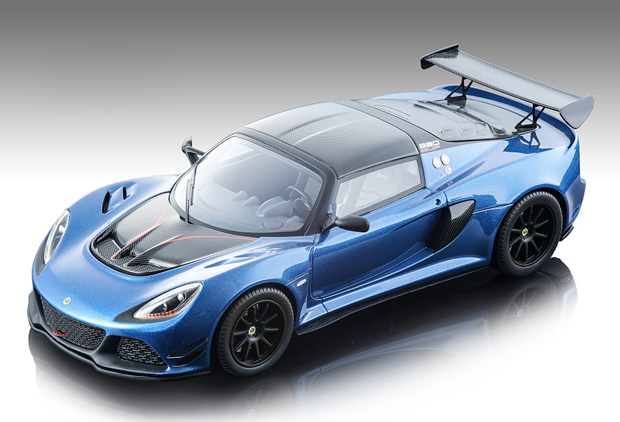 2018 Lotus Exige 380 Cup Metallic Blue And Carbon "mythos Series" Limited Edition To 90 Pieces Worldwide 1/18 Model Car By Tecnomodel