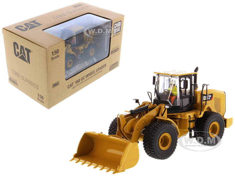 Image of CAT Caterpillar 950 GC Wheel Loader with Operator "Core Classics Series" 1/50 Diecast Model by Diecast Masters