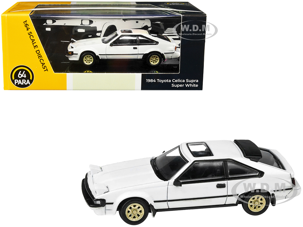 1984 Toyota Celica Supra Super White with Sunroof 1/64 Diecast Model Car by Paragon Models
