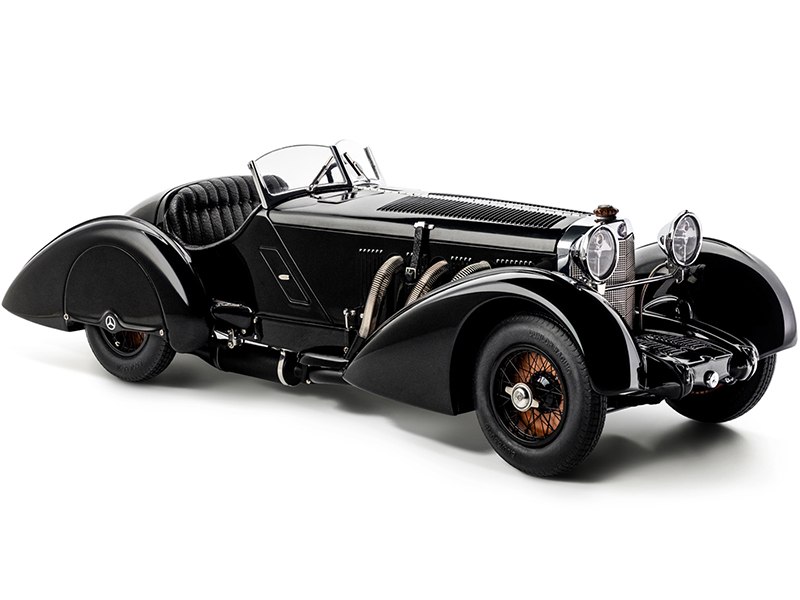 Image of 1932 Mercedes Benz SSK Trossi The Black Prince 1/18 Diecast Model Car by CMC