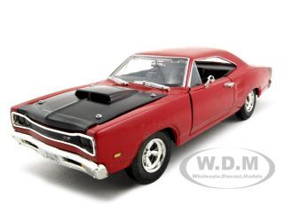 1969 Dodge Coronet Super Bee Red 1/24 Diecast Model Car by Motormax