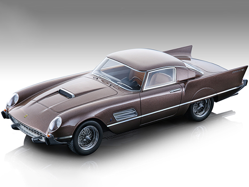 1956 Ferrari 410 Super Fast (0483SA) Metallic Bronze "Mythos Series" Limited Edition to 70 pieces Worldwide 1/18 Model Car by Tecnomodel