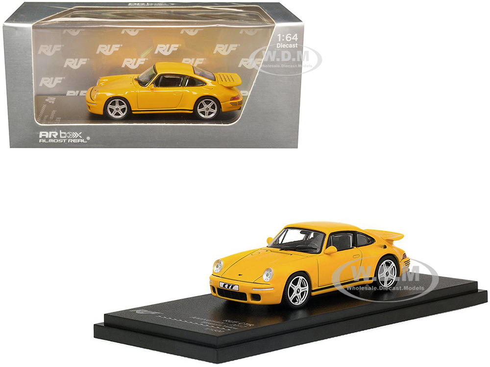 2017 RUF CTR Anniversary Blossom Yellow "AR Box" Series Limited Edition to 1500 pieces Worldwide 1/64 Diecast Model Car by Almost Real