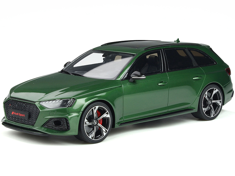 Image of Audi RS 4 Avant Sonoma Green Metallic Limited Edition to 999 pieces Worldwide 1/18 Model Car by GT Spirit