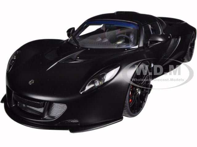 Image of Hennessey Venom GT Matt Carbon Black 1/18 Diecast Model Car by Autoart