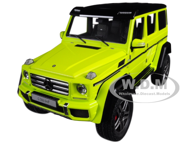 Mercedes Benz G500 4X4 2 Electric Beam/ Yellow 1/18 Model Car by Autoart