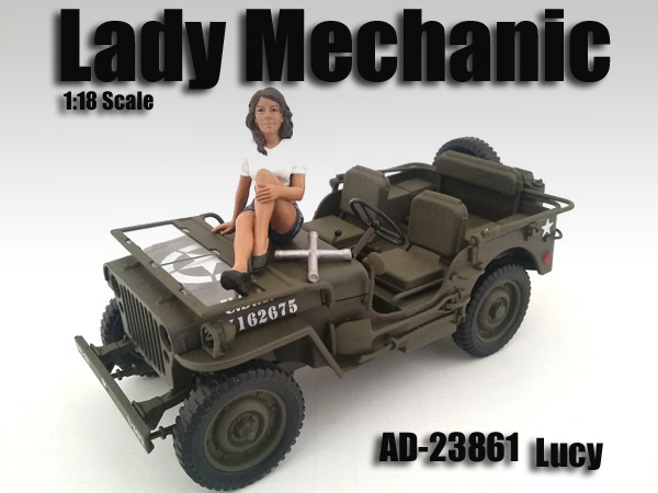 Lady Mechanic Lucy Figure For 118 Scale Models By American Diorama