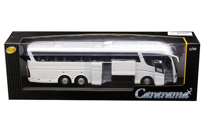 Scania Irizar Pb Bus White 1/50 Diecast Model by Cararama