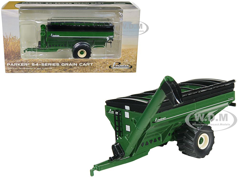 Parker 1154 Grain Cart with Tires Green 1/64 Diecast Model by SpecCast